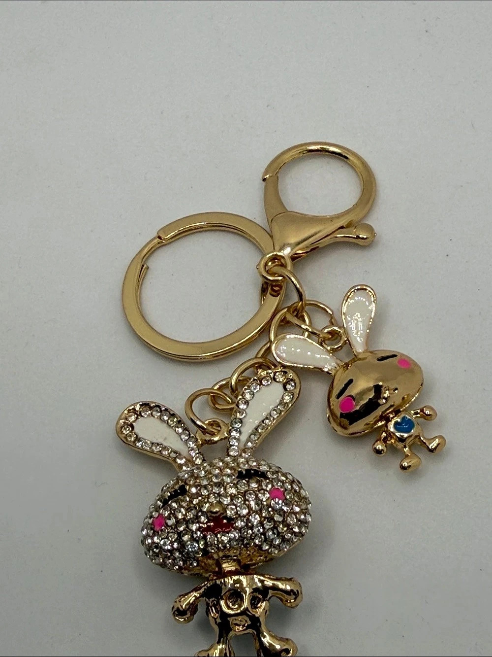 Rhinestone Bunny & Character Keychain